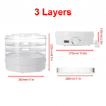 220V 350W 3/5 kihti Kuivatatud Puuviljad K&ouml;&ouml;giviljad Maitsetaimed Liha Masin Majapidamis MINI Toidukuivati Lemmiklooma Liha Deh&uuml;dreeritud 3 layer