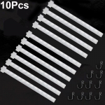 10 tk Plastikust Riputusriba Loov Kaubanduslik Klippriba Hoiutarvikud V&auml;ljapanekuriiul Supermarketi Riiul 60.5cm 10pcs