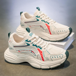 Kingad meeste trendikad kingad kevad hingav v&otilde;rk jooksmine spordijalatsid teismelised mitmek&uuml;lgsed trendikad br&auml;nd praetud t&auml;nav isa kingad paksu tallaga 44