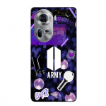 Coque de t&eacute;l&eacute;phone - Maniacase - Oppo Reno 11 5G - Silicone - Souple - BTS army logo Bangtan Subs