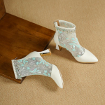 Krazing Pot Lehma Nahk &Uuml;mara Ninaga Pitsiga Suvesaapad Mood &Otilde;huv&otilde;rk Applikatsioonid Kristallkannad Tikand Pahksaapad 34