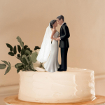 Pulmatordi kaunistus Mini Uudsus Pruut Peigmees Kuju Kihluspidude jaoks Black Suit