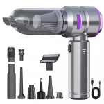 6000mAh V&otilde;imas Autotolmuimeja Harjadeta Mootor Imemine ja Puhumine Tolmu Eemaldamine Rehvide Pumpamine Juhtmevaba Kaasaskantav Kodumasinad lilla