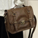 Retro pandlaga messenger kott s&uuml;giseks ja talveks Jaapani JK vormikott Vabaaja klassikott Moodne t&ouml;&ouml;reiside portfell Crossbody kott must