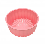 1 tk silikoonist koogipanni &uuml;mmargune &otilde;hufrit&uuml;&uuml;r ahju k&uuml;psetuspannivorm, k&otilde;rge temperatuurikindel leiva-r&ouml;stsaia koogivorm roosa