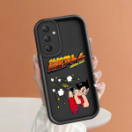 Pehme silikoonist ruudukujulise redeliga printimismustriga telefoni korpus T&auml;iskaanega kaamera p&otilde;rutuskindel kaitse kummist &uuml;mbris Samsungile Samsung F15 5G tumepunast v&auml;rvi