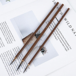 3 tk Weasel Hair Hook Line peen v&auml;rvipintsel, kalligraafia pintsli pliiats, statsionaarne