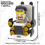 MOOXI Anime Seeria Skibidi Tualeti Figuurid Operaator Lahingurobot Ehitusklotsid Mudel MOC Klotsid DIY Montessori M&auml;nguasjad Laste Kingitused