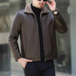 Meeste vabaaja talvine soe top pluus tihendav mantel Outwear top pluus jakk M pruun
