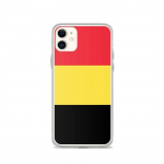 Coque pour iPhone - PIXELFORMA - iPhone 11 - Drapeau de la Belgique - Silikoonist supp - Design l&eacute;ger