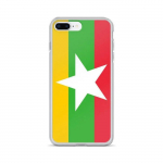 Coque iPhone - Mitmev&auml;rviline - Drapeau Birmanie - Souple - Disain fin et l&eacute;ger - Maksimaalne kaitse