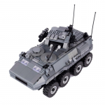 MOC II maailmas&otilde;ja USA s&otilde;jav&auml;e pealahingutank ehitusklotsid h&auml;vitaja LCM3 soomusmasin auto klotsid m&auml;nguasjad poiste kingitus