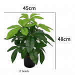 Kunstlik Palmilehe Taim Roheline Dekoratsioon Simuleeritud Bonsai Potitaim Kaunistus P&otilde;rand Kodu Aed Kontor Patry Dekoratsioon Ornament (C 80cm(Ei mingit vaasi))