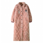 Naiste kapuutsiga pikk tepitud fliisist hommikumantel - Paks, soe ja n&ouml;&ouml;bitav s&uuml;giseks/talveks Size XXXL
