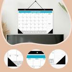 Desk Calendar Classroom to Do List Month Hanging Planner for Office black