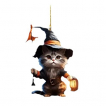 Kassi ripats Halloweeni kaunistus N&otilde;ia kassilaterna ornament Armas rippuv akr&uuml;&uuml;lripats autokoti v&otilde;tmehoidja kaunistuseks
