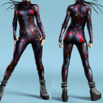 3D digitaaltr&uuml;kk Lavakost&uuml;&uuml;mid T&auml;iskasvanutele Halloweeni &Uuml;ritused Karnevali Teemapidu Cosplay Riietus M&auml;ngimine Jumpsuit Kids S-120cm