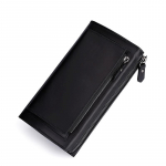 Meeste naturaalsest Crazy Horse nahast vintage sidur ja telefoni kott must