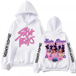 KPop Deemonik&uuml;ttide Saja Poiste Kapuutsiga Pusa Harajuku Hip Hop Pullover Topid Meeste ja naiste Pusakingitus S