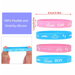 36 tk Sugu avalikustamise k&auml;epaelad Meeskond Poiss Silikoonist K&auml;epaelad Meeskond T&uuml;druk Kummist