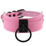 DIEZI Harajuku Cosplay Gooti Kaelakeed Must Suur Ring Kaelakeed Nahast Choker Kaelakeed Naiste Meeste Ehted Mood Gooti