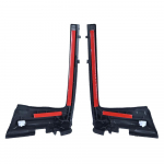 1 paar esiklaasipuhasti katte trimmi kate 53867-52090 Toyota Yarise 2012-2014 jaoks