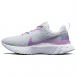 Nike React Infinity Run Flyknit 3 Hall-Roosa Naiste Tossud Valge Sinaka Tooniga DZ3016-100 36