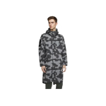 Nike Sportswear Kamuflaažiga keskmise pikkusega kapuutsiga tuulejope Meeste &Uuml;ler&otilde;ivad Tumehall CK2537-084 L gray