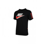 Nike Vabaaja Spordis&auml;rk &Uuml;mmarguse Kaelusega L&otilde;tv L&uuml;hikeste Varrukatega Meeste Topp Must DM6962-010 S