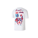 Nike SB X Parra Koost&ouml;&ouml; L&uuml;hikeste Varrukatega T-s&auml;rk Aasia V&auml;ljaanne Meeste Topid Valge BV7048-100 XS