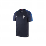 Nike 2018 Maailmameistriv&otilde;istlused Prantsusmaa Koduv&auml;ljakum&auml;ngija Versioon &Uuml;mmarguse kaelusega L&uuml;hikeste varrukatega Jalgpallis&auml;rk Mehed topid Sinine 893874-451 S