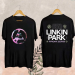 Mood Ametlik Meeste Linkin-Park From Zero Maailmaturnee T-s&auml;rk Unisex Harajuku O-kaelusega L&uuml;hikeste Varrukatega Popmuusika S&auml;rk F&auml;nni Kingitus 4XL
