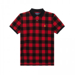 Polo Ralph Lauren S&uuml;gis/Talv 22 Kohandatud Slim Fit Ruuduline Logoga Tikitud L&uuml;hikeste Varrukatega Polo S&auml;rk Meeste Polo S&auml;rgid MNPOKNI1N822035-620 M