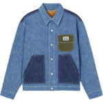 Levis Vabaaja Mugav V&auml;rviplokk &Uuml;he n&ouml;&ouml;pidega Pikkade varrukatega Denim Jakk Meeste jakid 004Z3-0000 L
