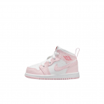 Air Jordan 1 Mid TD Pink Foam Fire Red Beebisneakerid Valge DQ8425-608 23.5