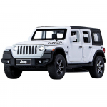 1/32 Jeep Wrangler Rubicon S&otilde;idukimudel Auto M&auml;nguasi K&otilde;rge Simulatsioon Heli ja Valgusega Maastikuauto Sulamist Koguja M&auml;nguauto Lastele valge