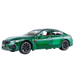 1/24 BMW M8 Sportauto Sulamist Auto Mudel, Heli ja Valgusefekt, Roolitavad Rattad, Laste M&auml;nguauto S&uuml;nnip&auml;evakingitus roheline