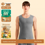 Men's Plush-Lined Wool & Silk Thermal Vest L