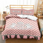 Uus 3D Juicy Couture Aastaringselt Kahekohaline Voodipesukomplekt 3-osaline Tekikokkuv&otilde;te Vooditekk Tekikate Topelt Suur Tekikate Kodutekstiilid EU Double(200x200cm)