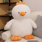 Armas pehme kollane tibu nukk pl&uuml;&uuml;sm&auml;nguasi v&auml;ike kukk nukk laste rahustav kaltsunukk s&uuml;nnip&auml;evakingitus 80cm（2.5kg） kollane