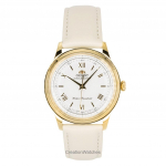 Orient Bambino Nahkrihm Valge sihver P&auml;ikeseenergia RA-WK0001S Meeste k&auml;ekell valge