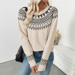Naiste Vintage Fair Isle Kampsunid P&otilde;hjamaade V&auml;rvilised Pikkade Varrukatega Talvine Pullover Islandi Norra Kudum Topp S