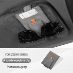 ZEEKR 001 007 X 7X 2025 2025 jaoks Suede prilliklamber P&auml;ikeseprillide hoiukarp p&auml;ikesesirmil Auto siseaksessuaarid