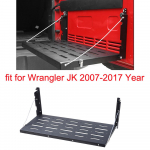 Tagaluugi kinnitusalus sobib Jeep Wrangler JK 2007-2017 mudeliaastale, Raud Matt Must Kokkupandav Tagumine Riiulialus CHINA