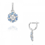 Swarovski 5680016 Idyllia Lillega Ripatsiga K&otilde;rvar&otilde;ngad 5680016