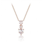 [ELLE Ehted] S&auml;delev S&uuml;damikuga Kaelaehe ELBRNN230 rose gold