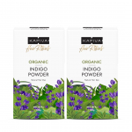 Kapiva Indigo pulber mustadele juustele 100g Pakk 2 tk | 100% Looduslik Orgaaniline Taimne Juuksev&auml;rv | Keemiatoodetevaba Ayurveda Juuksev&auml;rvimine