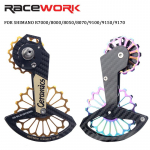 RACEWORK Jalgratta k&auml;iguvahetaja keraamilised rullikud Grupiseti jaoks Maanteejalgratta tagumine k&auml;iguvahetaja rullik R7000 R8000 V&auml;rvilised RK8000 Gold