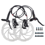 1 paar elektriratta topeltkolbiga ketaspidureid, elektriratta alumiiniumsulamist voolukatkestusega &otilde;liketas 1 pair Oil brake 160mm disc x2 white