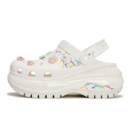 Crocs Mega Crush Clog EVA REGO Kuum koer Unistuste loss K&auml;sitsi maalitud Graffiti loss Dopamiini auguga kingad Unisex Valge 39-40 valge